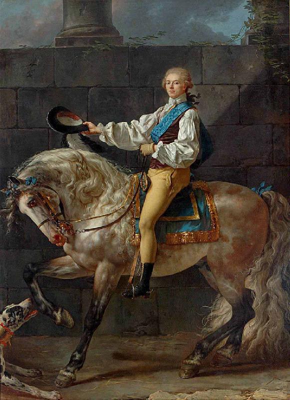 Jacques-Louis David Portrait of Count Stanislas Potocki Sweden oil painting art